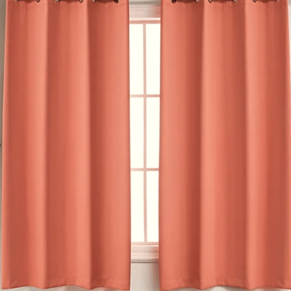 CORAL WINDOW CURTAINS